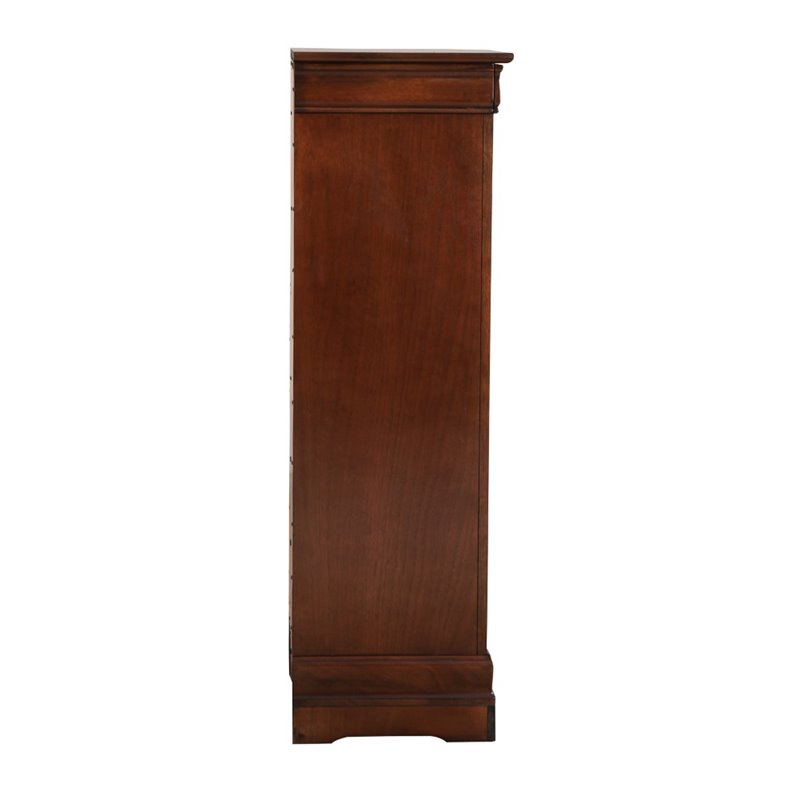Glory Furniture Louis Phillipe 7-Drawers Bedroom Lingerie Chest in Cappuccino
