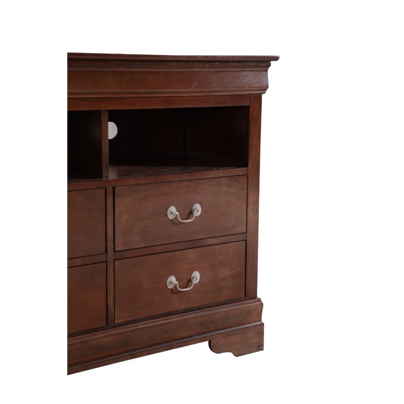 Glory Furniture Louis Phillipe TV Stand in Cappuccino