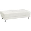 Glory Furniture Riveredge Faux Leather Milan Ottoman in White