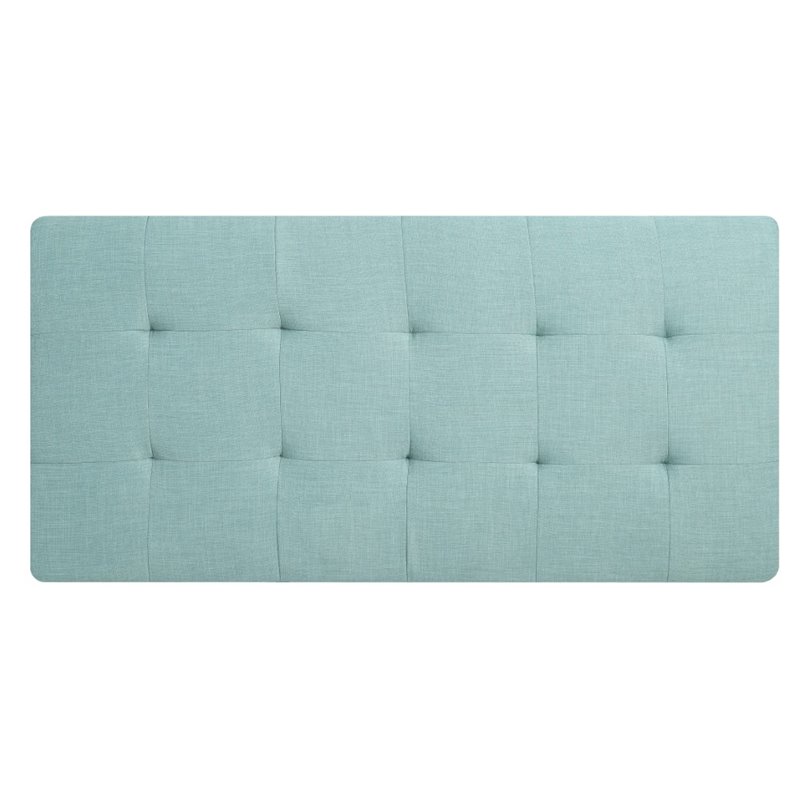 Glory Furniture Riveredge Twill Fabric Milan Ottoman in Teal