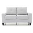 Glory Furniture Newbury Faux Leather Modular Loveseat in White