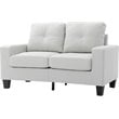 Glory Furniture Newbury Faux Leather Modular Loveseat in White