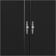 Glory Furniture Louis Phillipe 2 Drawer Armoire in Black