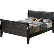 Glory Furniture Louis Phillipe Full Sleigh Bed in Black