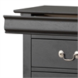 Glory Furniture Louis Phillipe 7-Drawers Bedroom Lingerie Chest in Black