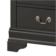 Glory Furniture Louis Phillipe 7-Drawers Bedroom Lingerie Chest in Black