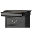 Glory Furniture Louis Phillipe 7-Drawers Bedroom Lingerie Chest in Black