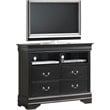 Glory Furniture Louis Phillipe TV Stand in Black