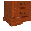 Glory Furniture Louis Phillipe 2 Drawer Armoire in Oak