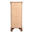 Glory Furniture Louis Phillipe 7-Drawers Bedroom Lingerie Chest in Oak