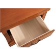 Glory Furniture Louis Phillipe 2 Drawer Nightstand in Oak