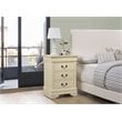 Glory Furniture Louis Phillipe 3 Drawer Nightstand in Beige