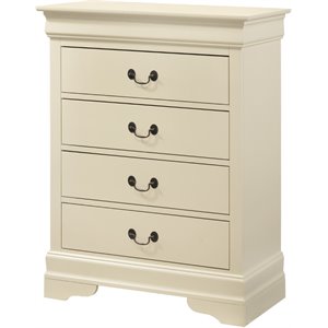 glory furniture louis phillipe 4 drawer chest
