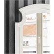 Glory Furniture Summit Wood Veneer Bedroom Mirror in White