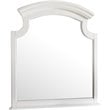 Glory Furniture Summit Wood Veneer Bedroom Mirror in White