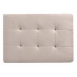 Glory Furniture Malone Microsuede Ottoman in Vanilla