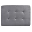 Glory Furniture Malone Microsuede Ottoman in Gray