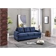 Glory Furniture Sandridge Microsuede Sofa in Navy Blue