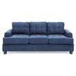 Glory Furniture Sandridge Microsuede Sofa in Navy Blue