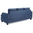 Glory Furniture Sandridge Microsuede Sofa in Navy Blue