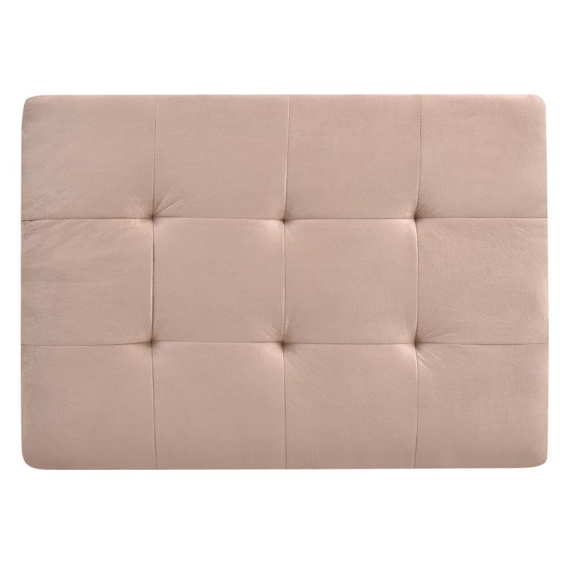 Glory Furniture Malone Microsuede Ottoman in Mocha