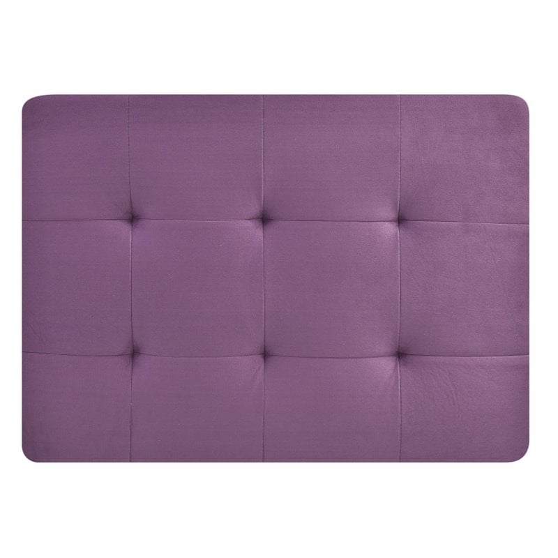 Glory Furniture Malone Microsuede Ottoman in Purple