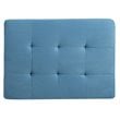 Glory Furniture Malone Microsuede Ottoman in Aqua