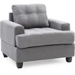 Glory Furniture Sandridge Microsuede Chair in Gray