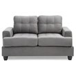 Glory Furniture Sandridge Microsuede Loveseat in Gray