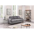 Glory Furniture Sandridge Microsuede Sofa in Gray