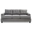 Glory Furniture Sandridge Microsuede Sofa in Gray