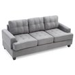 Glory Furniture Sandridge Microsuede Sofa in Gray