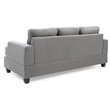 Glory Furniture Sandridge Microsuede Sofa in Gray