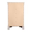 Glory Furniture Lorana 5-Drawers Bedroom Chest in Silver Champagne