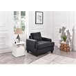 Glory Furniture Sandridge Microsuede Chair in Black