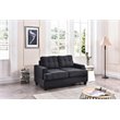 Glory Furniture Sandridge Microsuede Loveseat in Black