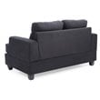 Glory Furniture Sandridge Microsuede Loveseat in Black