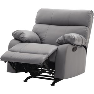 glory furniture manny faux leather rocker recliner