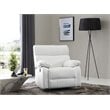 Glory Furniture Manny Faux Leather Rocker Recliner in White