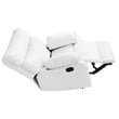 Glory Furniture Manny Faux Leather Rocker Recliner in White