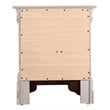 Glory Furniture Lorana 2 Drawer Nightstand in Silver Champagne