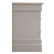 Glory Furniture Lorana 2 Drawer Nightstand in Silver Champagne