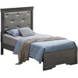 Glory Furniture Lorana Twin Sleigh Bed in Charcoal Black