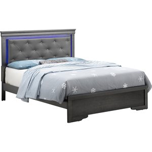 Glory Furniture Lorana Full Bed in Charcoal