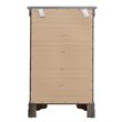 Glory Furniture Lorana 5-Drawers Bedroom Chest in Charcoal