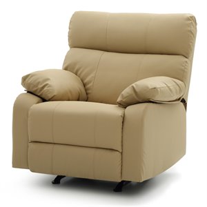 glory furniture manny faux leather rocker recliner