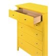 Glory Furniture Hammond 5-Drawers Bedroom Chest in Yellow