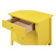 Glory Furniture Hammond 3 Drawer Nightstand in Yellow