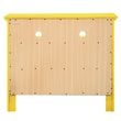 Glory Furniture Hammond Wood Veneer 4-Drawer TV Stand in Yellow