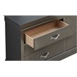 Glory Furniture Lorana 6-Drawers Bedroom Dresser in Charcoal